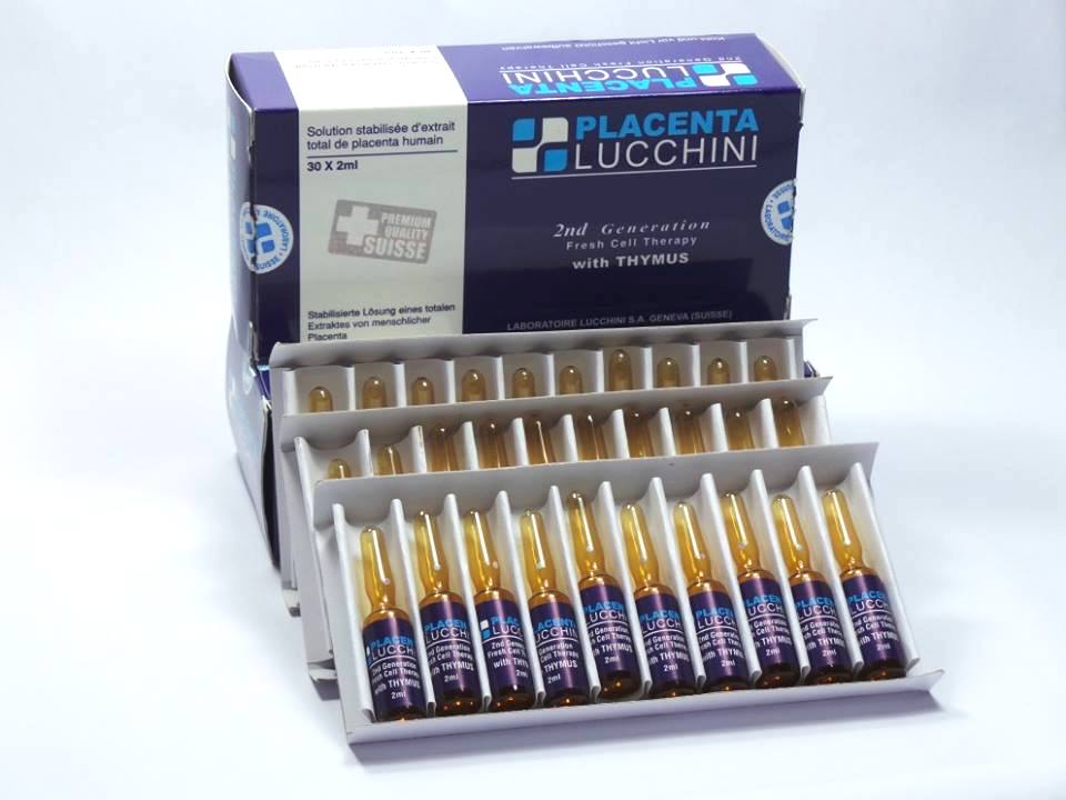 PLACENTA, LUCCHINI, 2ND, GENERATION, FRESH, CELL, THERAPY, WITH THYMUS, INJECTION