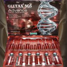 GLUTAX, 3GS, ADVANCE, GLUTATHIONE, SKIN, WHITENING, INJECTION,