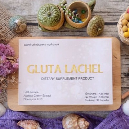 30 CAPS GLUTA LACHEL (LAPUNZEL) FOR SUPER AURA WHITENING SKIN ACNE SCARS REDUCE DARK SPOT by www.ccthaitown.com