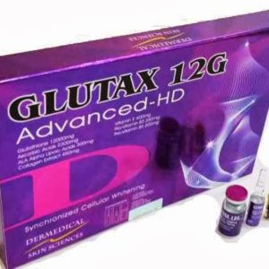 GLUTAX, 12G, ADVANCED-HD, WHITE, GLUTATHIONE, SKIN, WHITENING, INJECTION, GLUTA