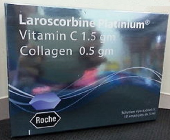ROCHE LAROSCORBINE PLATINIUM VITAMIN C 1 gm + COLLAGEN 0.35 gm INJECTION