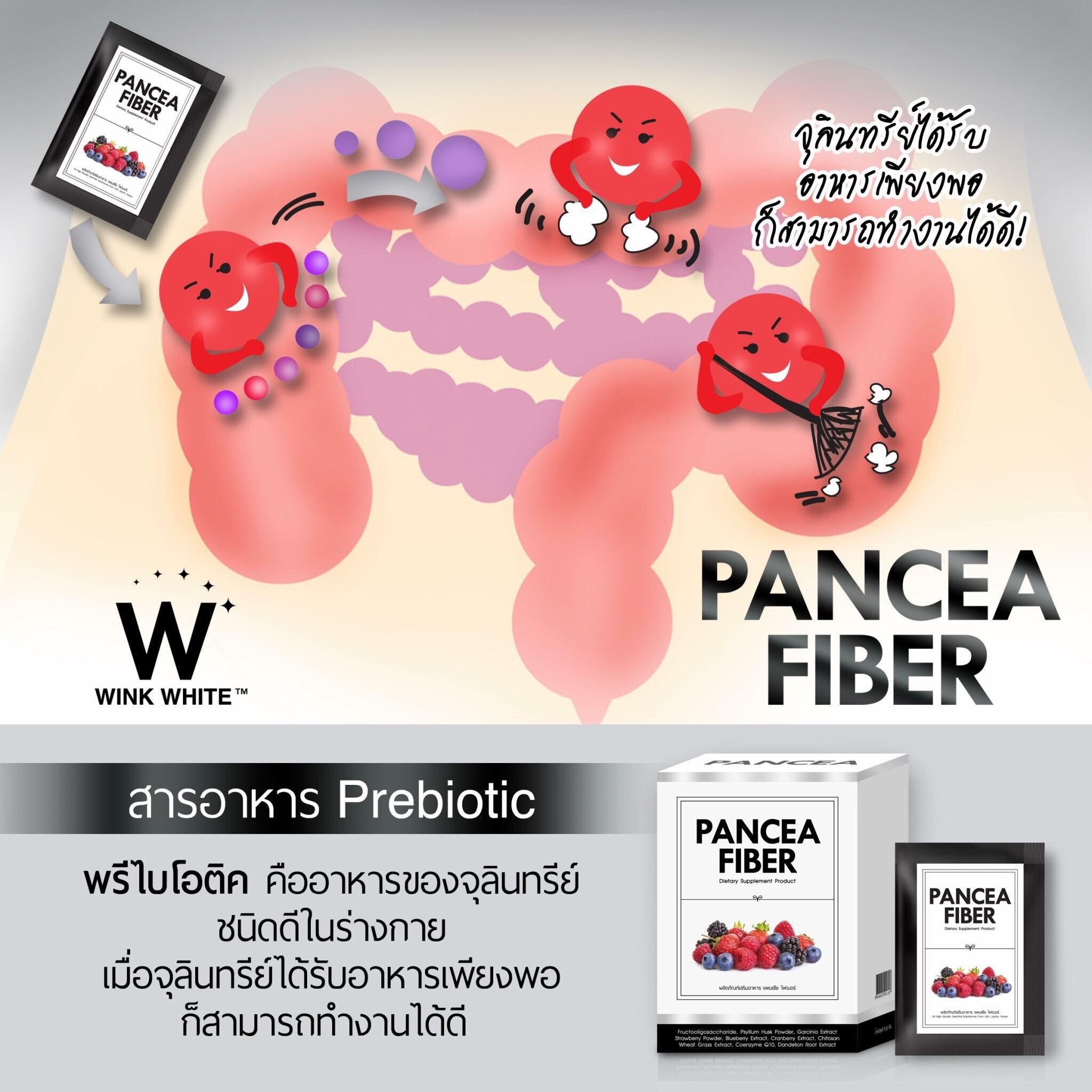 PANCEA FIBER DETOX WINK WHITE PREBIOTIC INSTANT DRINK 7 SACHETS