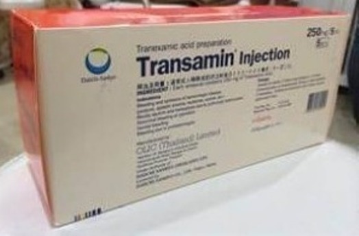 TRANEXAMIC ACID PREPARATION 5 ml TRANSAMIN (TRANEXAMIC ACID 250 mg) WHITENING INJECTION by "www.ccthaitown.com"