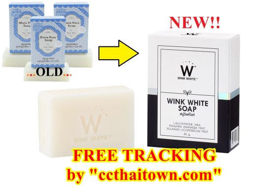 NEW WINK WHITE SOAP (GLUTA PURE SOAP) WHITENING BRIGHTENING