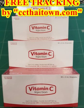 RED V-C INJECTION 100% PURE VITAMIN C INJECTION AMPOULE ASCORBIC SKIN CARE ANTI-AGING Injection 50 AMP by www.ccthaitown.com