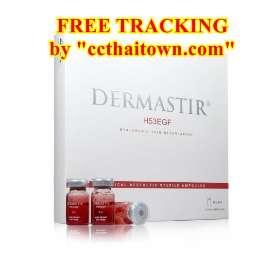 DERMASTIR – H53EGF STERILE 1 BOX (10 x 5 ml) HYALURONIC PEPTIDES SKIN RESURFACING by "www.ccthaitown.com"