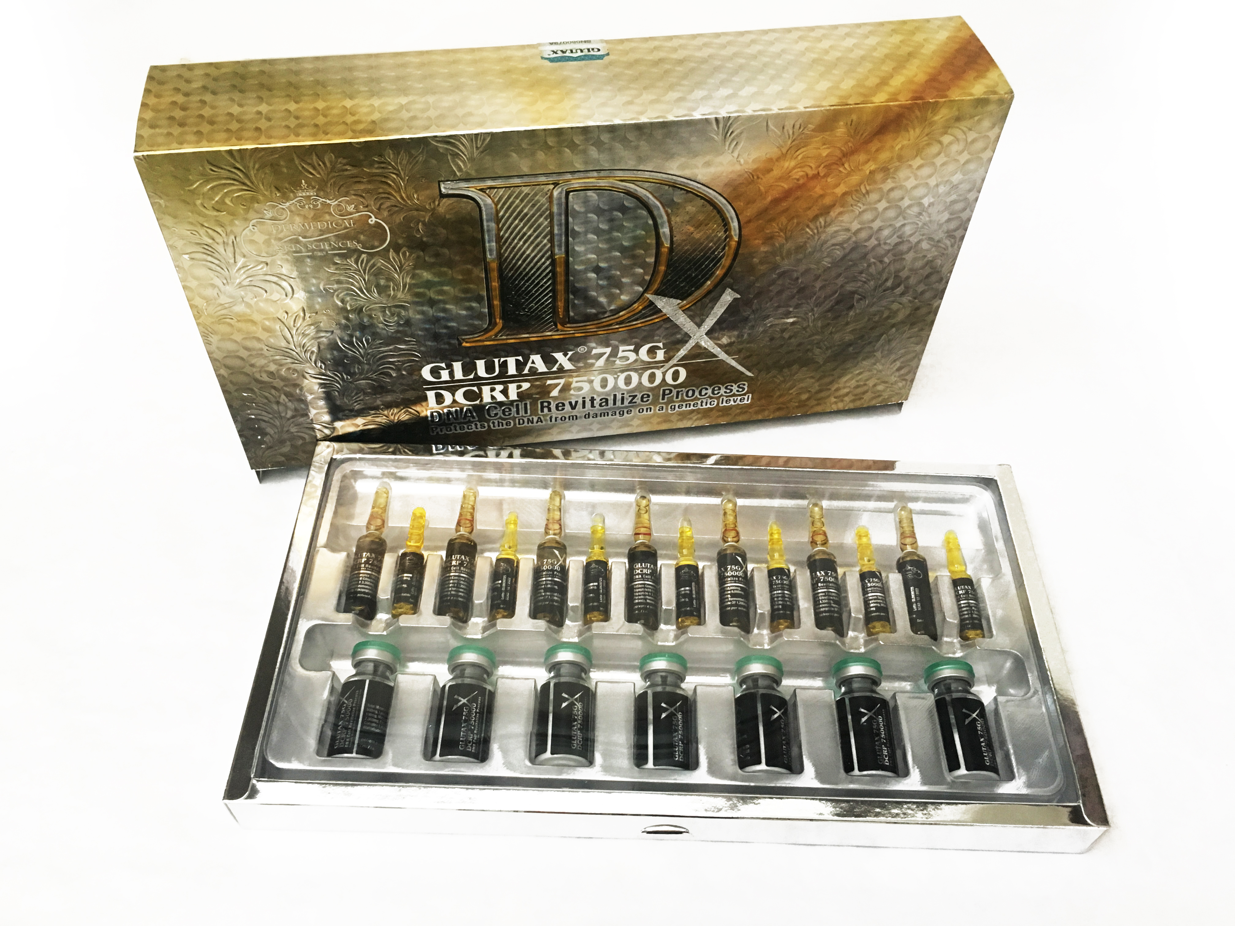 GLUTAX 75G DCRP 750000 DNA CELL REVITALIZE GLUTATHIONE SKIN WHITENING INJECTION by "www.ccthaitown.com"