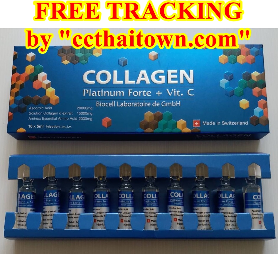COLLAGEN PLATINUM FORTE + VIT. C BIOCELL BLUE (SWISS) INJECTION by www.ccthaitown.com