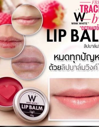 10g LIP BALM WINK WHITE ON THE LIP AND NIPPLE WHITE & PINK PLUS by www.ccthaitown.com
