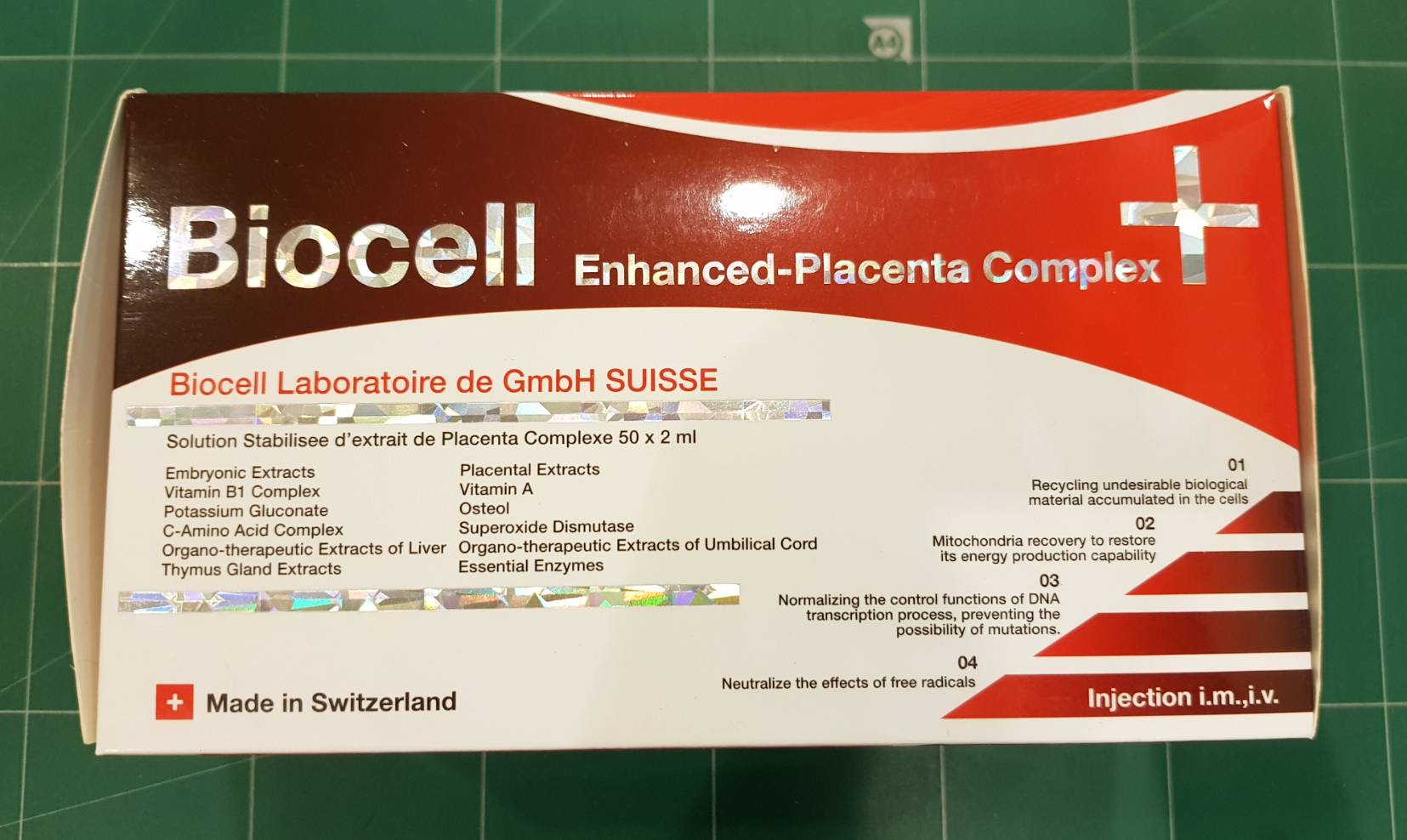 BIOCELL ENHANCED - PLACENTA COMPLEX PLUS+ (SWISS) INJECTION by www.ccthaitown.com