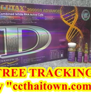 GLUTAX 2000GS ADVANCED RECOMBINED WHITE RNA ACTIVE CELLS WHITENING GLUTATHIONE SKIN by "www.ccthaitown.com"