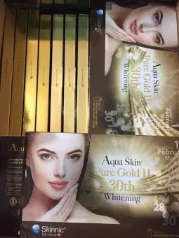 AQUA SKIN PURE GOLD II 30TH WHITENING GLUTATHIONE SKIN (SWISS)