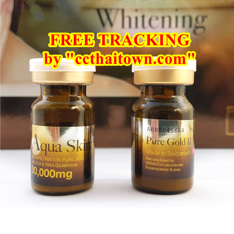 AQUA SKIN PURE GOLD II 30TH WHITENING GLUTATHIONE SKIN (SWISS)