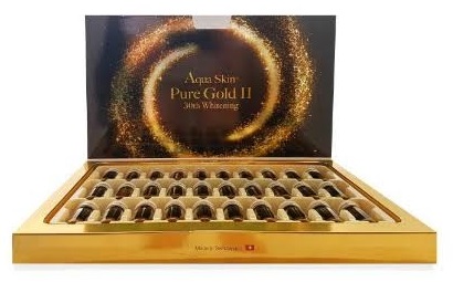 AQUA SKIN PURE GOLD II 30TH WHITENING GLUTATHIONE SKIN (SWISS)