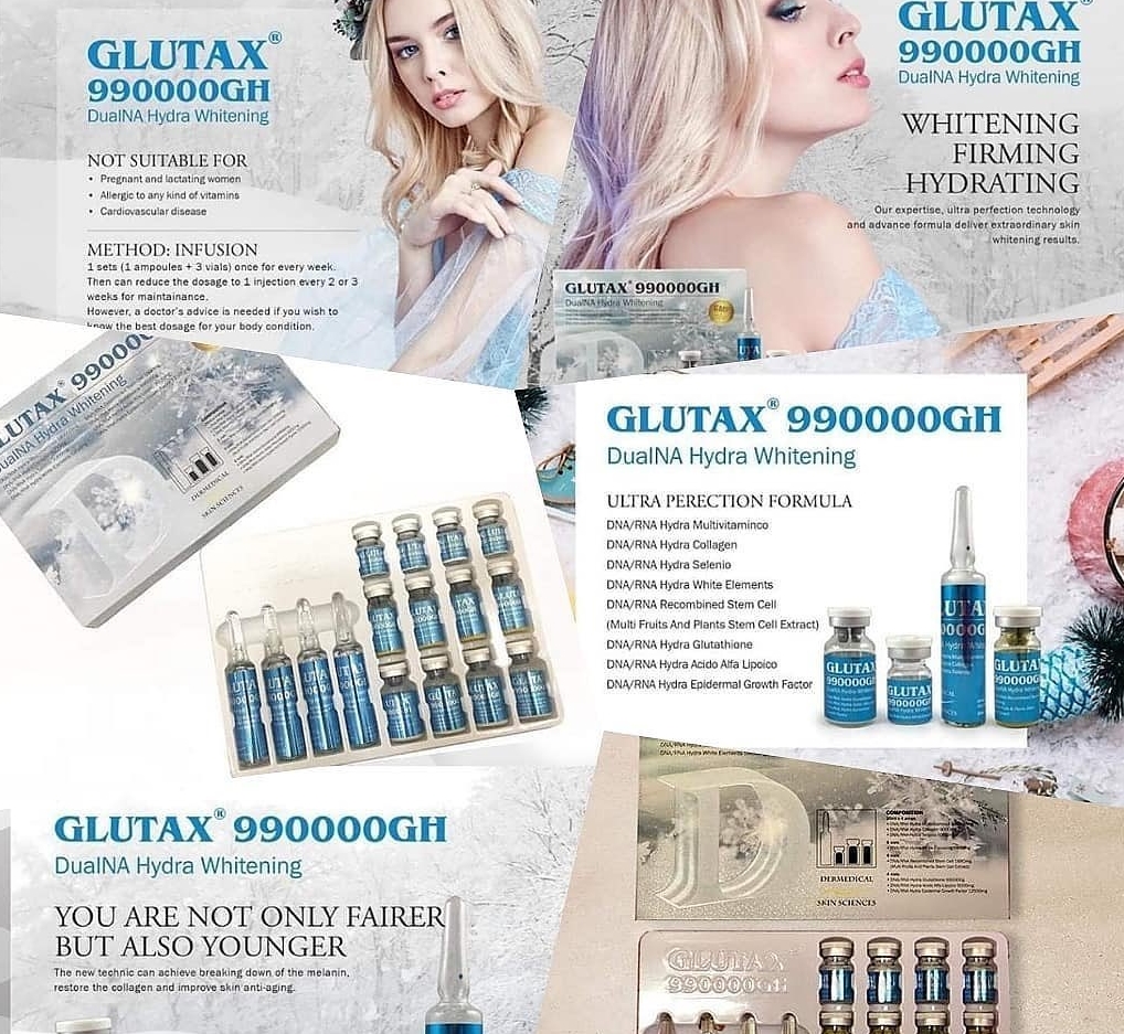 GLUTAX 990000 GH DUALNA HYDRA GLUTATHIONE SKIN WHITENING INJECTION by www.ccthaitown.com