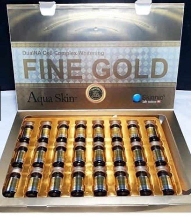 AQUA SKIN FINE GOLD (SWISS) DUALNA CELL COMPLEX GLUTATHIONE SKIN WHITENING INJECTION by www.ccthaitown.com