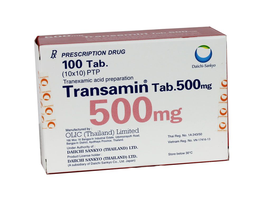 TRANSAMIN TABLET 500 mg WHITENING PILLS by "www.ccthaitown.com"