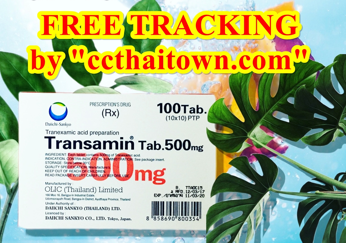 TRANSAMIN TABLET 500 mg WHITENING PILLS by "www.ccthaitown.com"