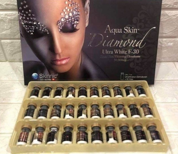 AQUA SKIN DIAMOND ULTRA WHITE F-30 30,000 MG WHITENING GLUTATHIONE SKIN (SWISS) INJECTION by www.ccthaitown.com