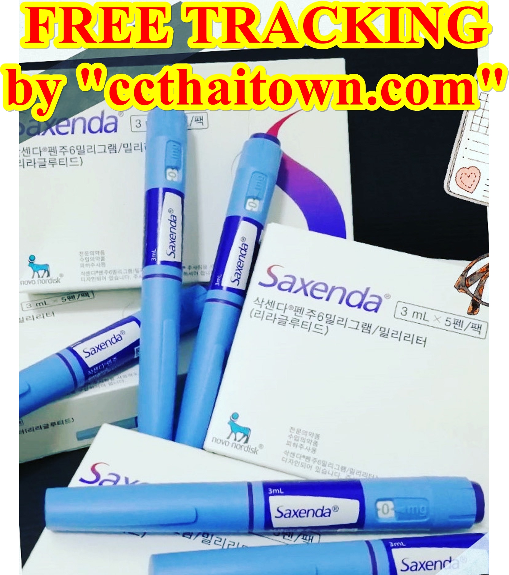 SAXENDA PEN (LIRAGLUTIDE) 3 mg GLP-1 RECEPTOR AGONISTS INJECTION by "www.ccthaitown.com"