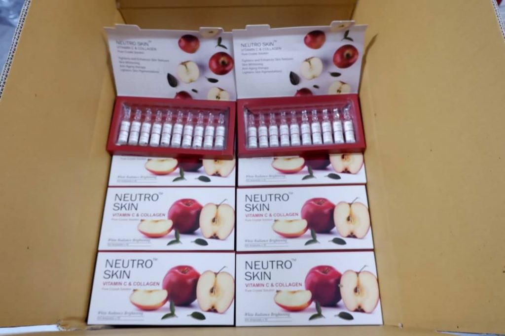 NEW NEUTRO SKIN VITAMIN C & COLLAGEN (RED APPLE) PURE CRYSTAL SOLUTION