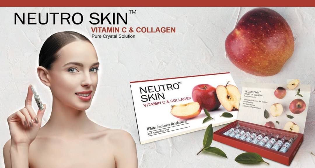 NEW NEUTRO SKIN VITAMIN C & COLLAGEN (RED APPLE) PURE CRYSTAL SOLUTION INJECTION by www.ccthaitown.com