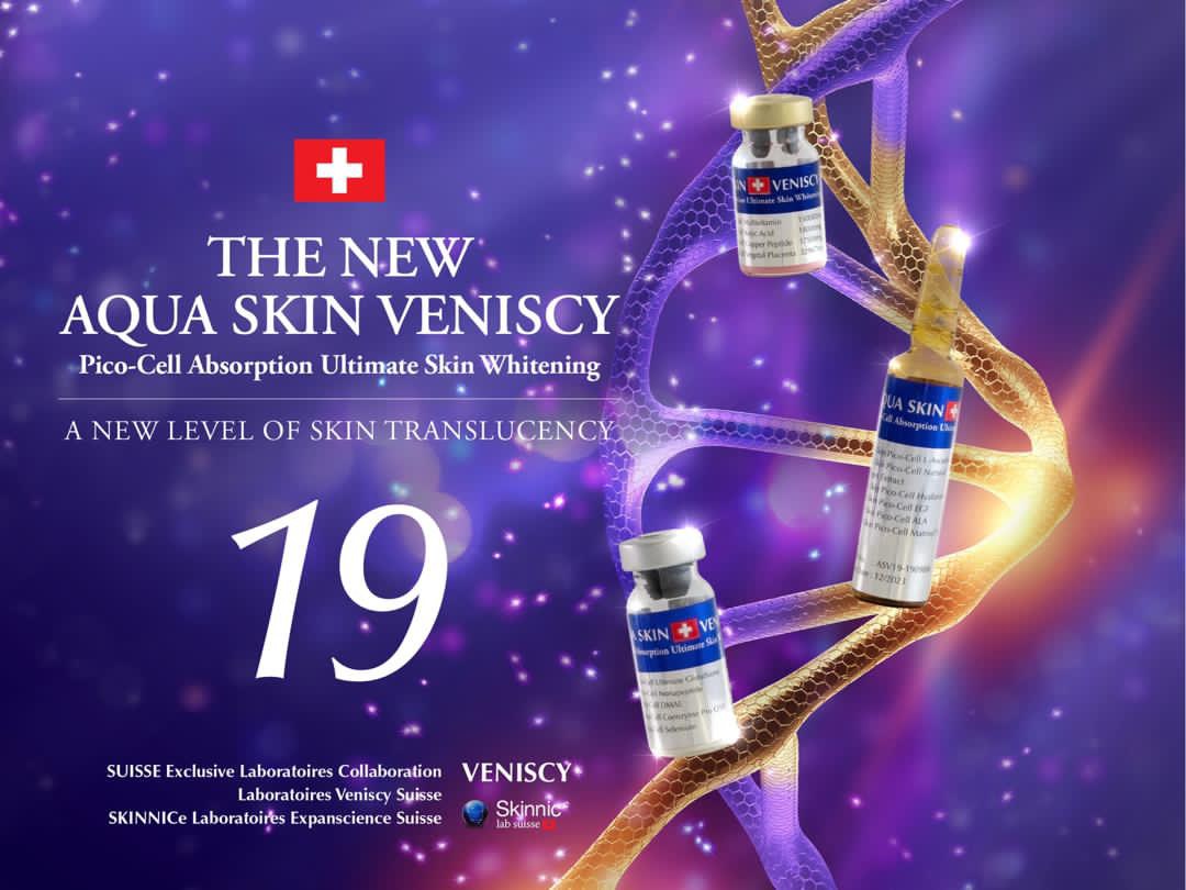 NEW!! AQUA SKIN VENISCY 19TH (SWISS) PICO CELL ABSORPTION ULTIMATE SKIN WHITENING INJECTION by "www.ccthaitown.com"