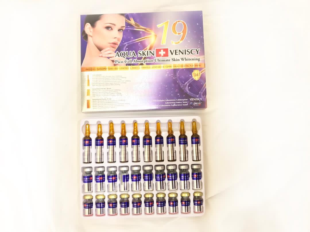 NEW!! AQUA SKIN VENISCY 19TH (SWISS) PICO CELL ABSORPTION ULTIMATE SKIN WHITENING INJECTION by "www.ccthaitown.com"