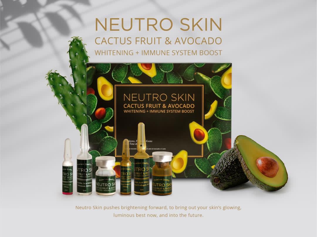 NEW!! NEUTRO SKIN CACTUS FRUIT & AVOCADO (WHITENING + IMMUNE SYSTEM BOOST) INJECTION by "www.ccthaitown.com"