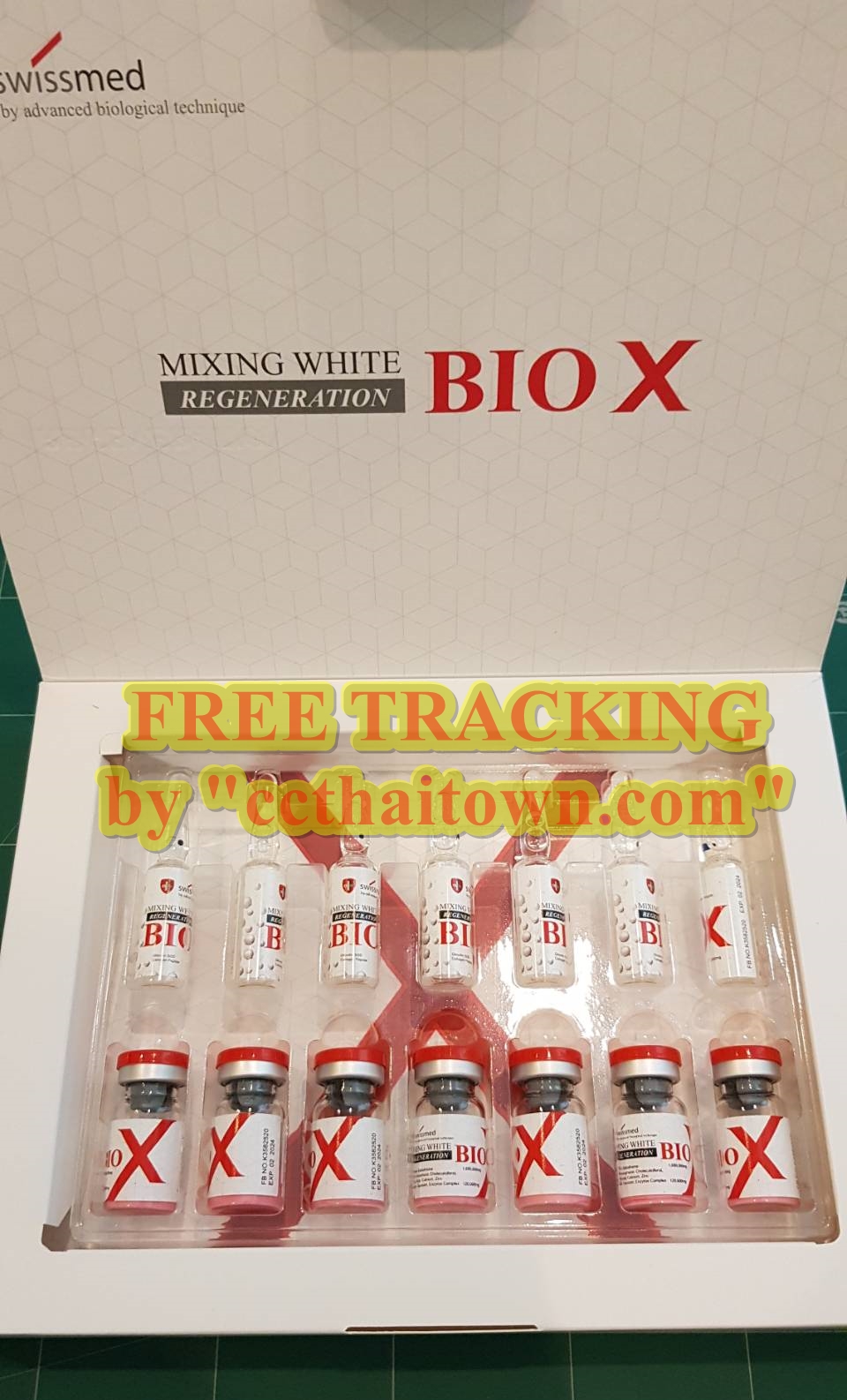 BEST OFFER: [SET 5] NEW MIXING WHITE BIO X (SWITZERLAND) + GLUTAX 230000GK + GLUTAX 5000GF (ITALY)  3 BOXES GLUTATHIONE WHITENING INJECTION by www.ccthaitown.com