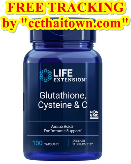 LIFE EXTENSION GLUTATHIONE, CYSTEINE & C (100 CAPSULES) by "www.ccthaitown.com"