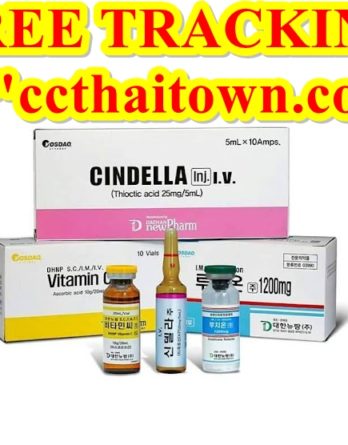 SET CINDELLA LUTHIONE 1200mg WHITENING GLUTATHIONE INJECTION Vitamin C by www.ccthaitown.com