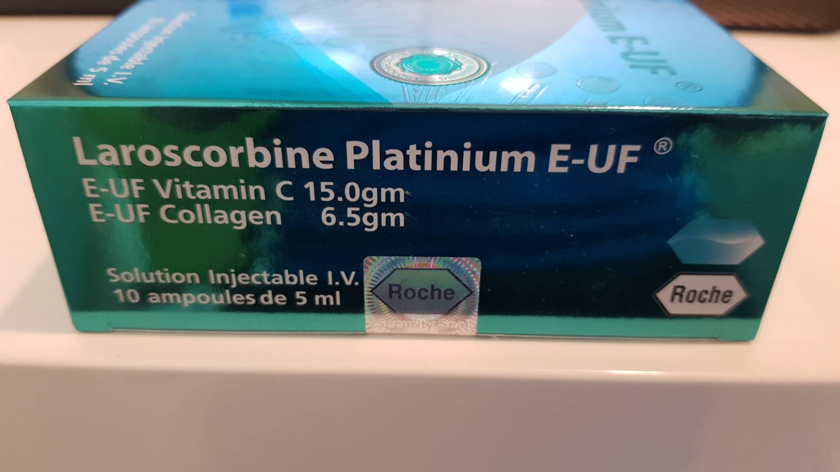 NEW ROCHE LAROSCORBINE PLATINIUM E-UF VITAMIN C 15.0 gm + COLLAGEN 6.5 gm INJECTION by "www.ccthaitown.com"