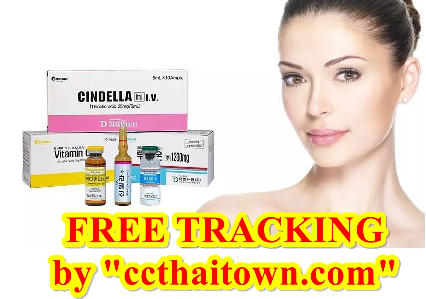 SET CINDELLA LUTHIONE 1200mg WHITENING GLUTATHIONE INJECTION Vitamin C by www.ccthaitown.com