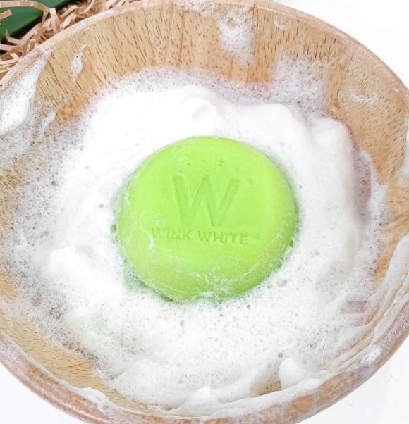 80g WINK WHITE SOAP LIME SOAP WHITE WHITENING BRIGHT FACE SKIN