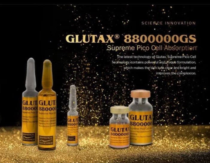 NEW GLUTAX 8800000GS SUPREME (GOLD) PICO CELL ABSORPTION GLUTATHIONE WHITENING INJECTION by www.ccthaitown.com