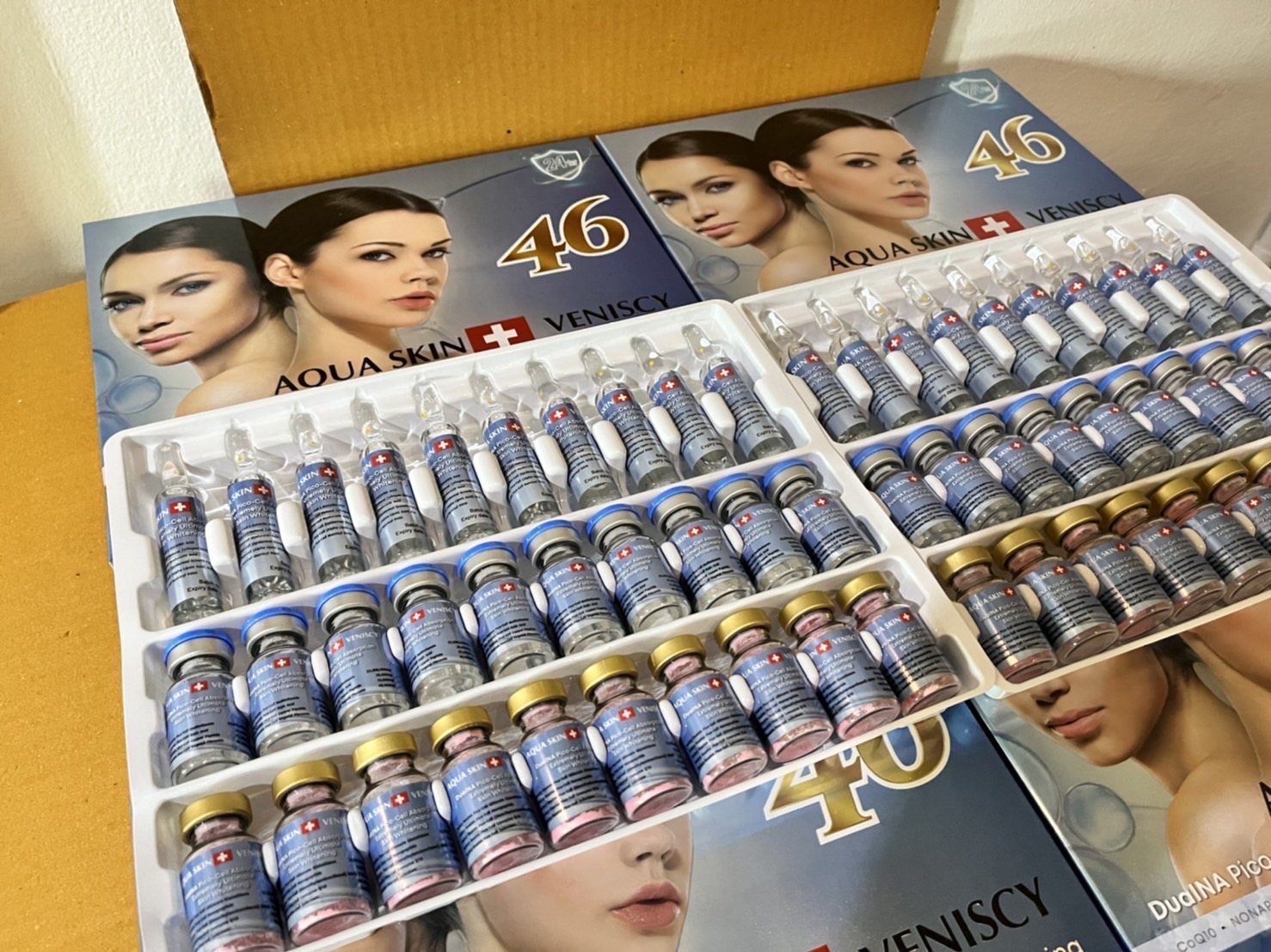 NEW!! AQUA SKIN VENISCY 46 (SWISS) DUALNA PICO-CELL ABSORPTION EXTREMELY ULTIMATE SKIN WHITENING INJECTION by "www.ccthaitown.com"