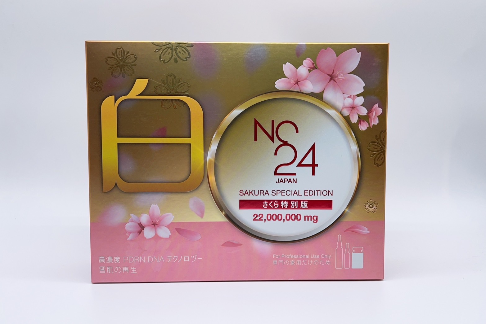 NC24 (JAPAN) SAKURA SPECIAL EDITION PDRN DNA 22,000,000 mg GLUTATHIONE WHITENING INJECTION by www.ccthaitown.com