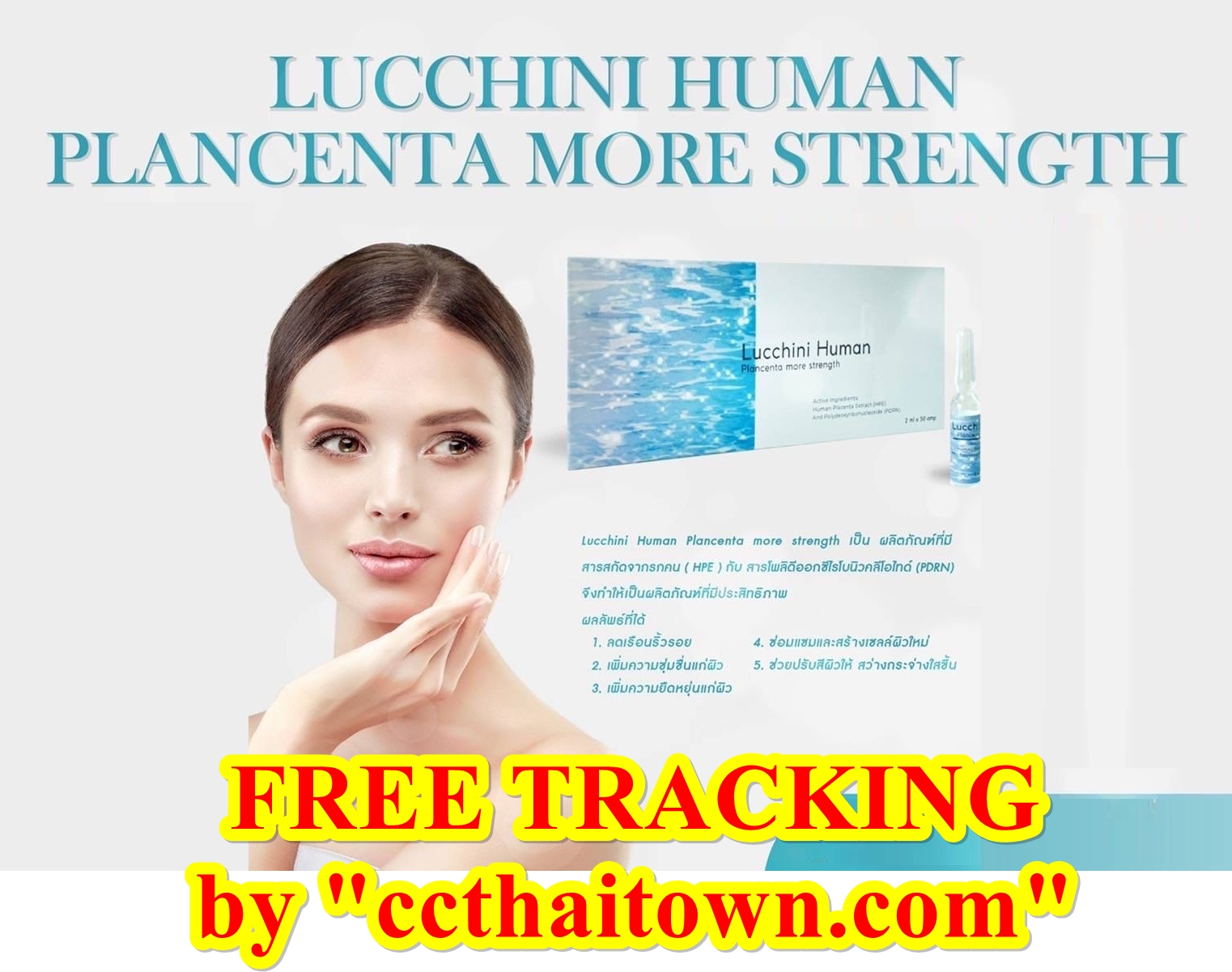 LUCCHINI HUMAN (BLUE) PLACENTA MORE STRENGTH INJECTION by www.ccthaitown.com