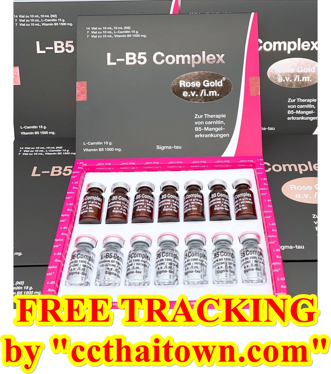 LB5 COMPLEX ROSE GOLD (L-CARNITINE INJECTION) FAST FAT BURN by www.ccthaitown.com