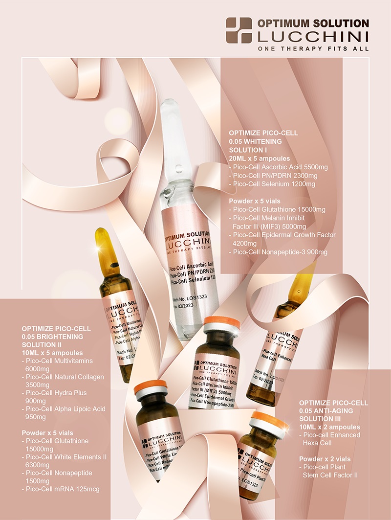 LUCCHINI GLUTATHIONE PEPTIDE PICO-CELL BRIGHTENING SOLUTION INJECTION by www.ccthaitown.com