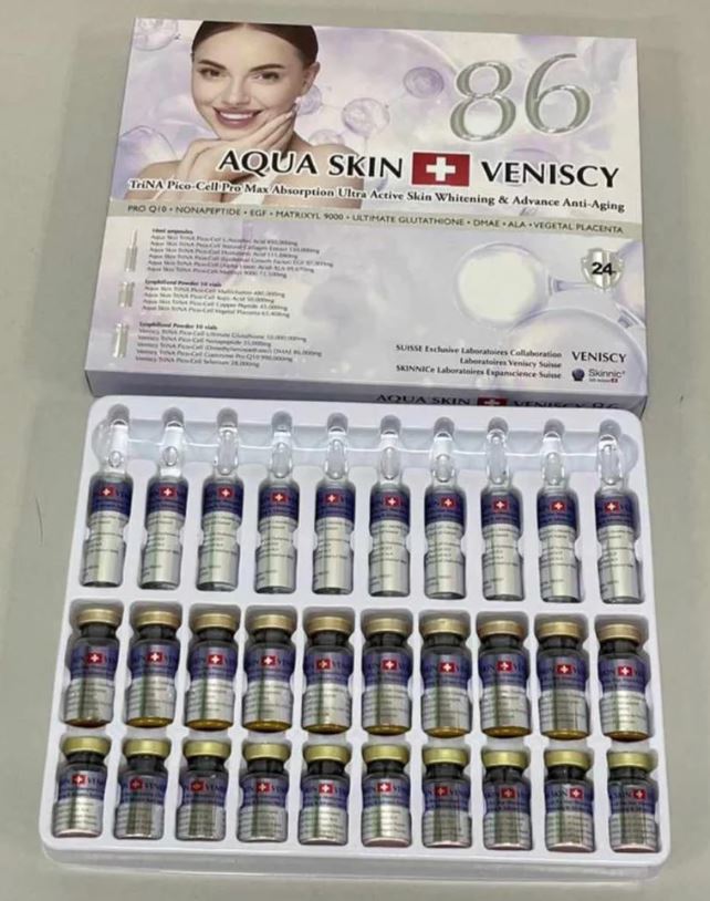 AQUA SKIN VENISCY 86 NEWTECH WHITENING GLUTATHIONE DISCOVER