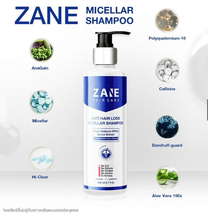 ZANE HAIR PLUS 75 ml + 35 ml + MICELLAR SHAMPOO 200 ml + HAIR TREATMENT 200 ml