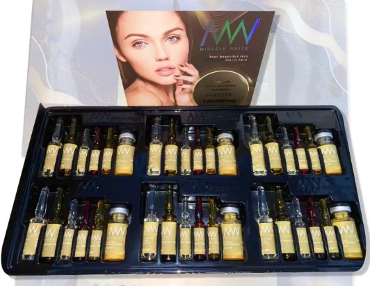 MIRACLE WHITE ROYAL GOLD 120000 MG GLUTATHIONE BOOSTER INJECTION