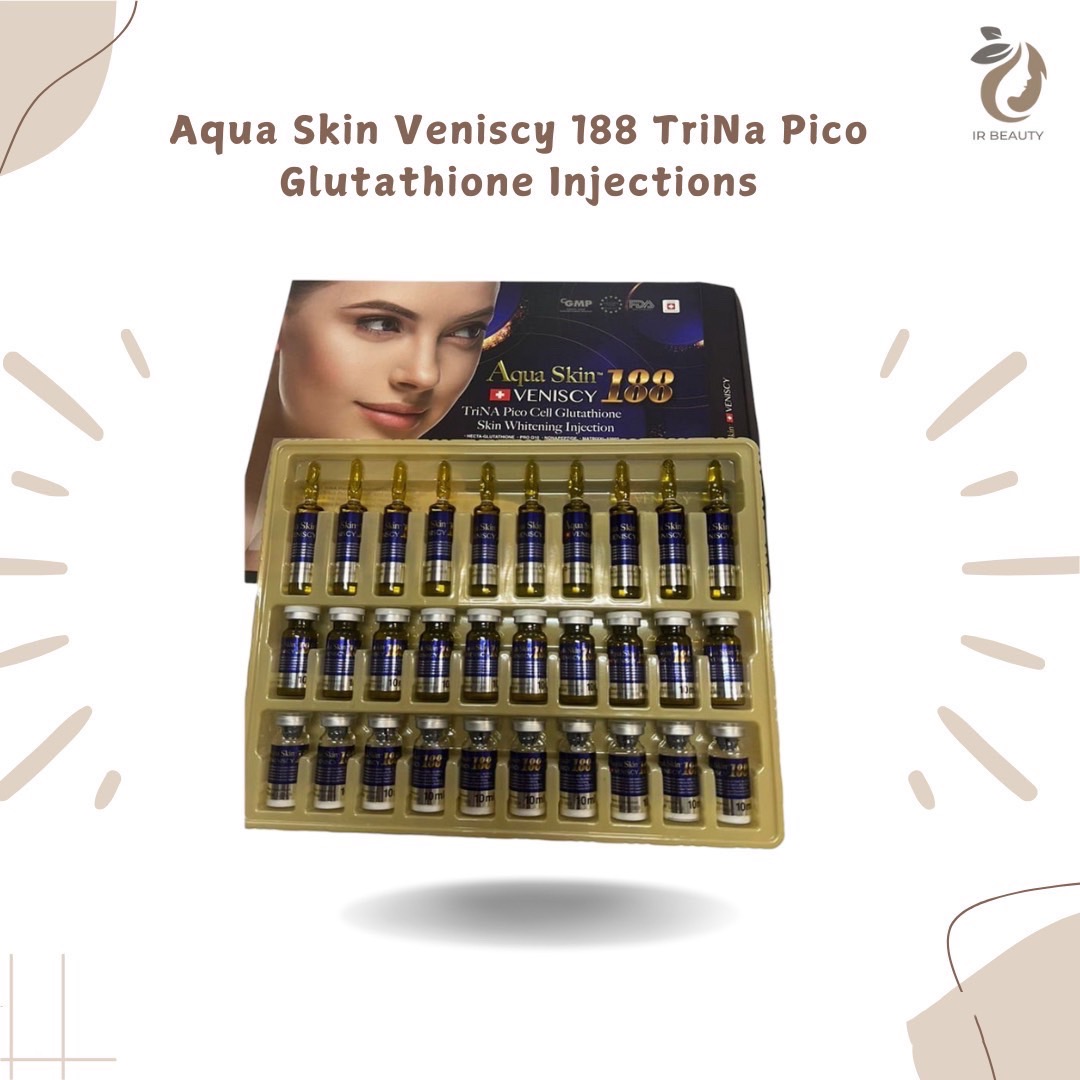 AQUA SKIN VENISCY 188 TriNA PICO GLUTATHIONE WHITENING INJECTION