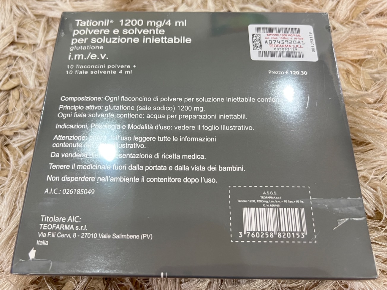 TATIONIL 1200 mg/4 ml TEOFARMA