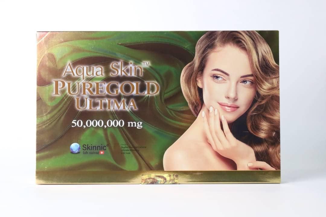 AQUA SKIN PURE GOLD ULTIMA 50,000,000 mg GLUTATHIONE INJECTION