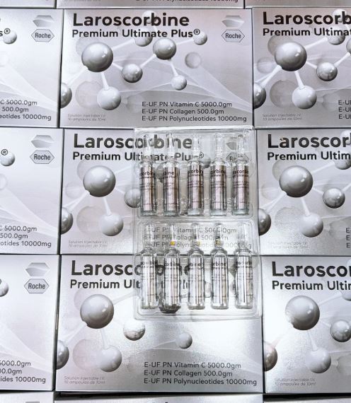 NEW LAROSCORBINE PREMIUM ULTIMATE PLUS VITAMIN COLLAGEN INJECTION (SILVER BOX)