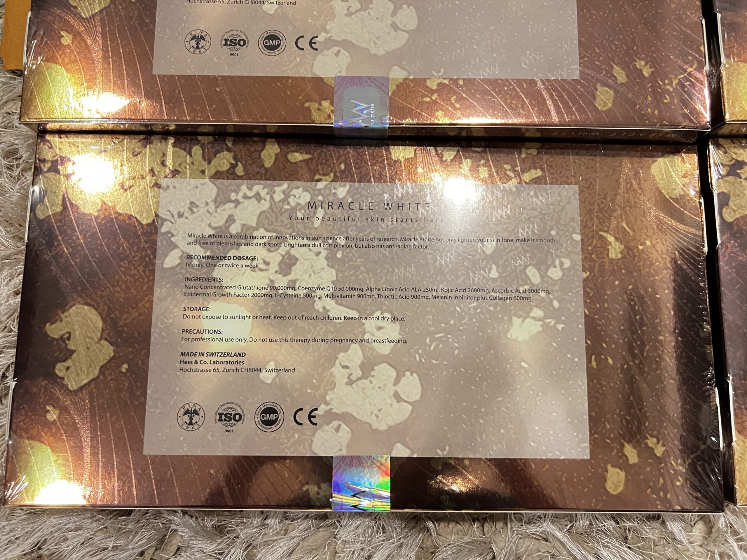 MW MIRACLE WHITE ENHANCE 90000mg NANO CONCENTRATED GLUTATHIONE INJECTION