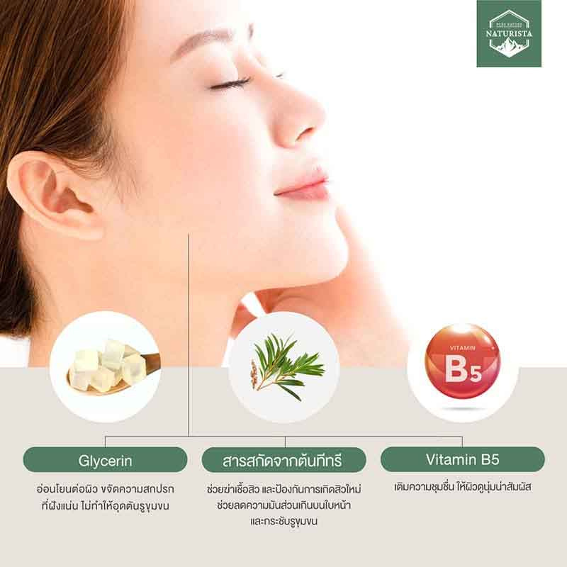 Naturista Tea Tree Facial Cleanser 300 ml Facial Cleanser for Acne-Prone and Sensitive Skin